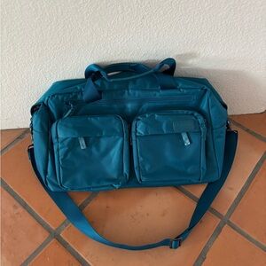 Lipault Paris Original Woven Duffle Bag in Teal